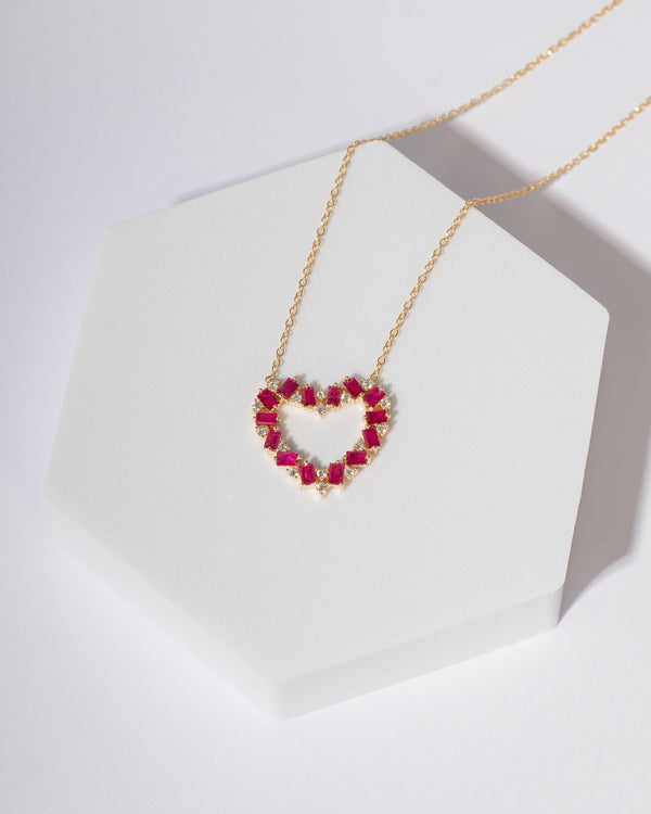 COLLAR RUBY LOVE EN ORO AMARILLO 18K