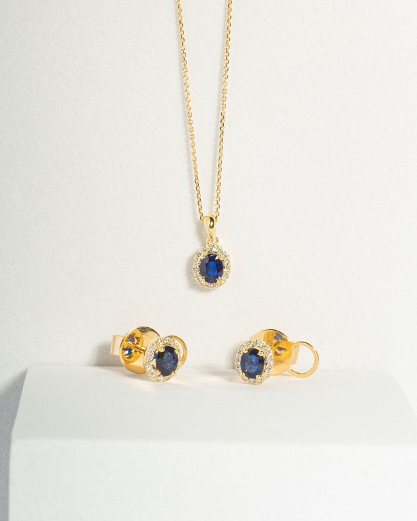 SET AURO ZAFIRO - DIAMANTES